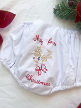 Load image into Gallery viewer, &quot;My 1st Christmas&quot; Bloomers ~ 2024 Rudolph
