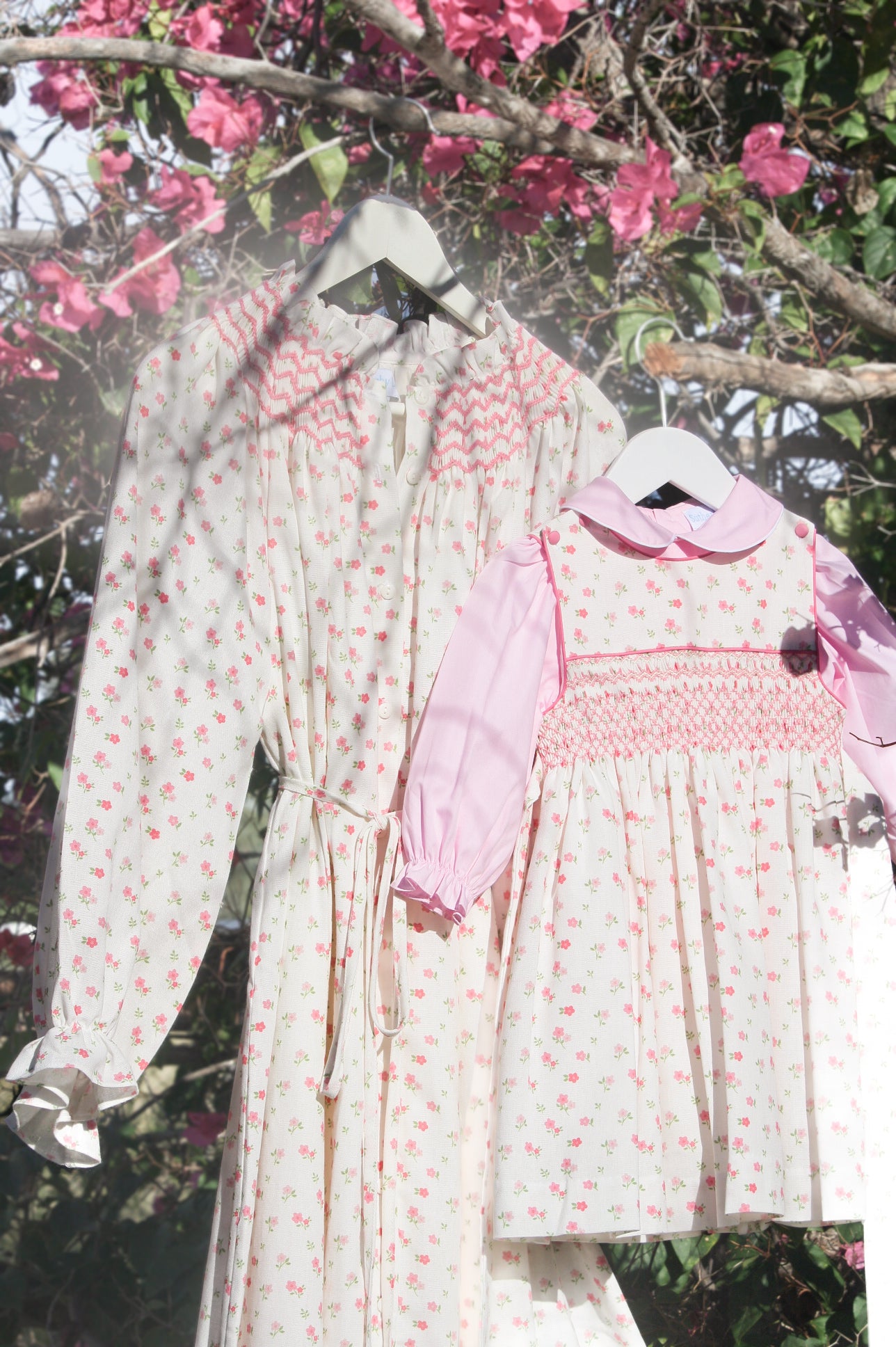 {Sutherby Girls} Signature Smocked Pinafore ~ Petit Fleur