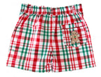 {Sutherby Boys} Gingerbread Plaid Prep Short