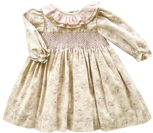 Load image into Gallery viewer, The Smocked Dress - Antique Floral Brushed Cotton
