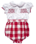 {Sutherby Boys} The Smocked Set - Heritage Red Gingham ~ FARMHOUSE SALE