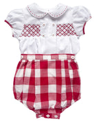 {Sutherby Boys} The Smocked Set - Heritage Red Gingham ~ FARMHOUSE SALE