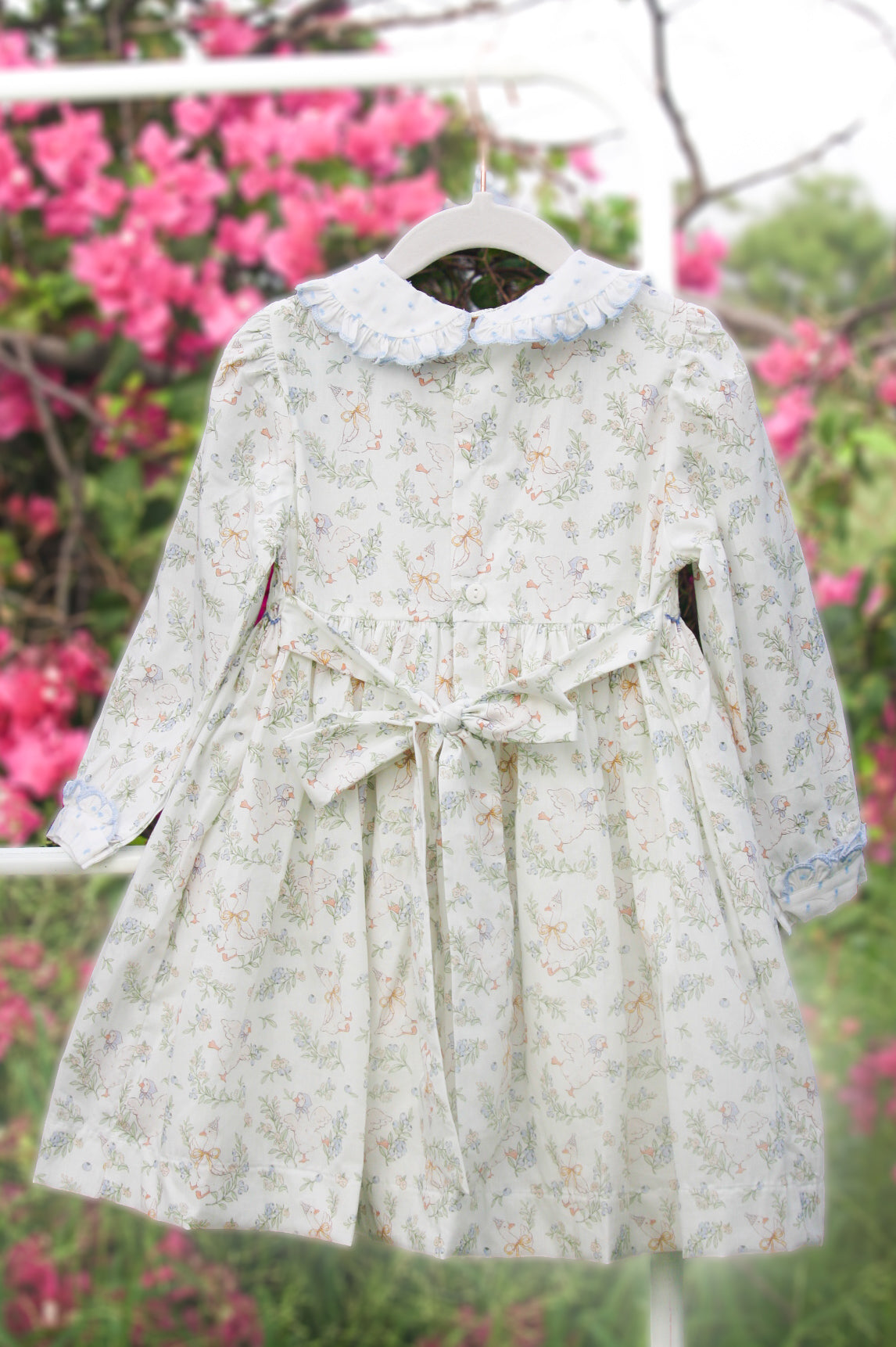 {Sutherby Girls} Signature Smocked Dress ~ 'Country Geese'