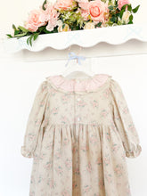 Load image into Gallery viewer, The Smocked Dress - Antique Floral Brushed Cotton
