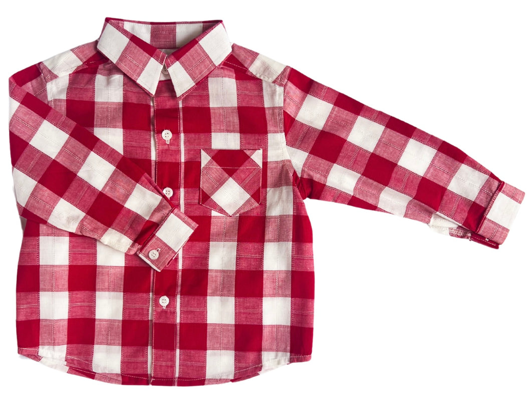 The Prep Shirt ~ Heritage Red Gingham