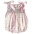 {Sutherby Girls} Smocked Romper ~ Pink Vintage Patchwork