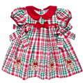{Sutherby Girls} Gingerbread Plaid Dress ~ FARMHOUSE SALE