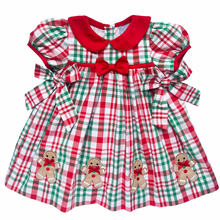 Load image into Gallery viewer, Gingerbread Plaid Dress
