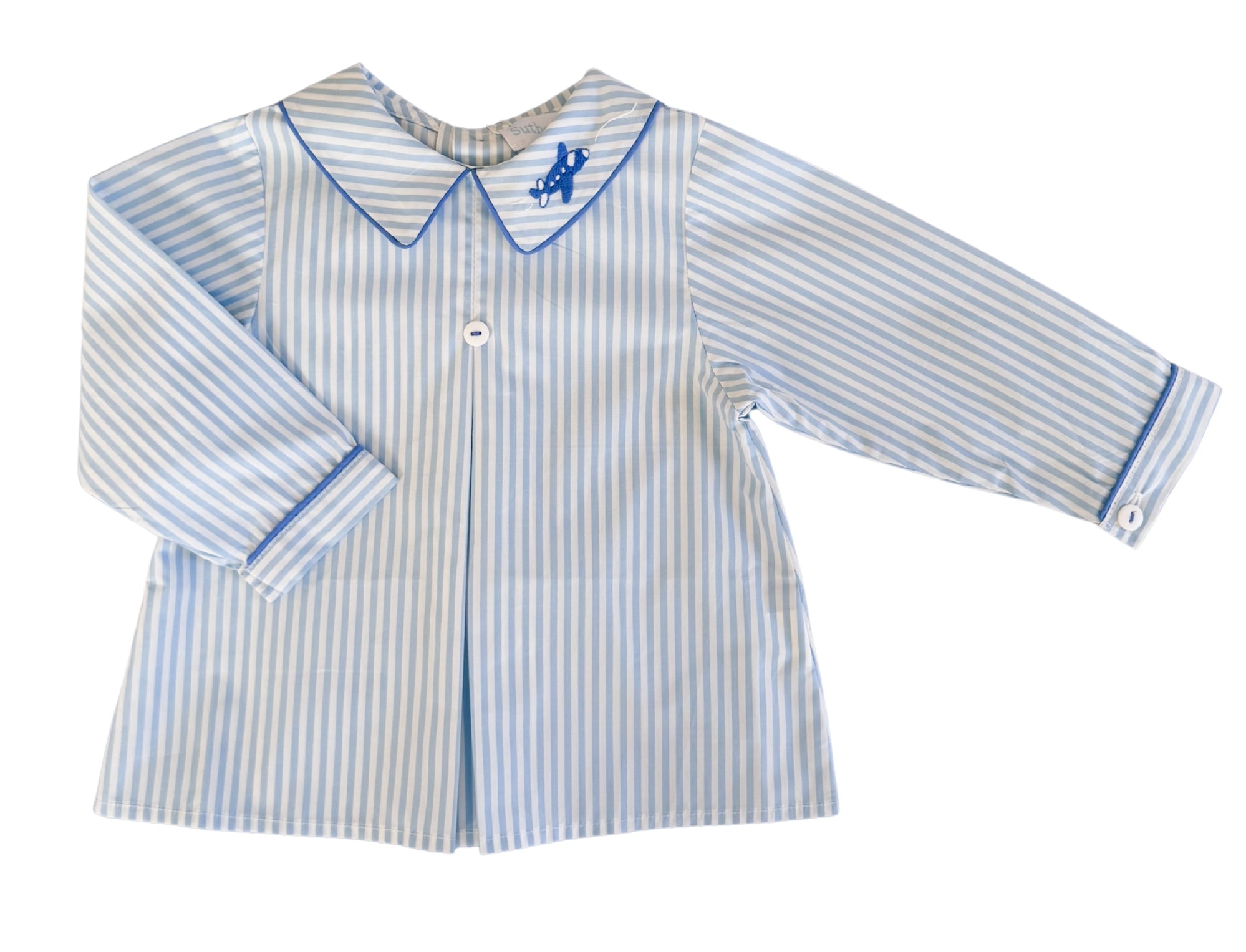 {Sutherby Boys} Heirloom Embroidered Shirt ~ Toy Plane