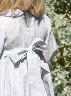 {Sutherby Girls} Signature Smocked Dress ~ Blue Coquette Roses