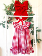{Sutherby Girls} Signature ‘Mabel' Capelet Daygown ~ Red Picnic Gingham
