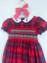 Load image into Gallery viewer, The Smocked Dress ~ Holiday Heirloom Tartan
