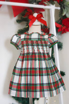 {Sutherby Girls} Signature Smocked Dress ~ Christmas Fair Tartan