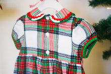 Load image into Gallery viewer, {Sutherby Girls} Signature Smocked Romper ~ Christmas Fair Tartan
