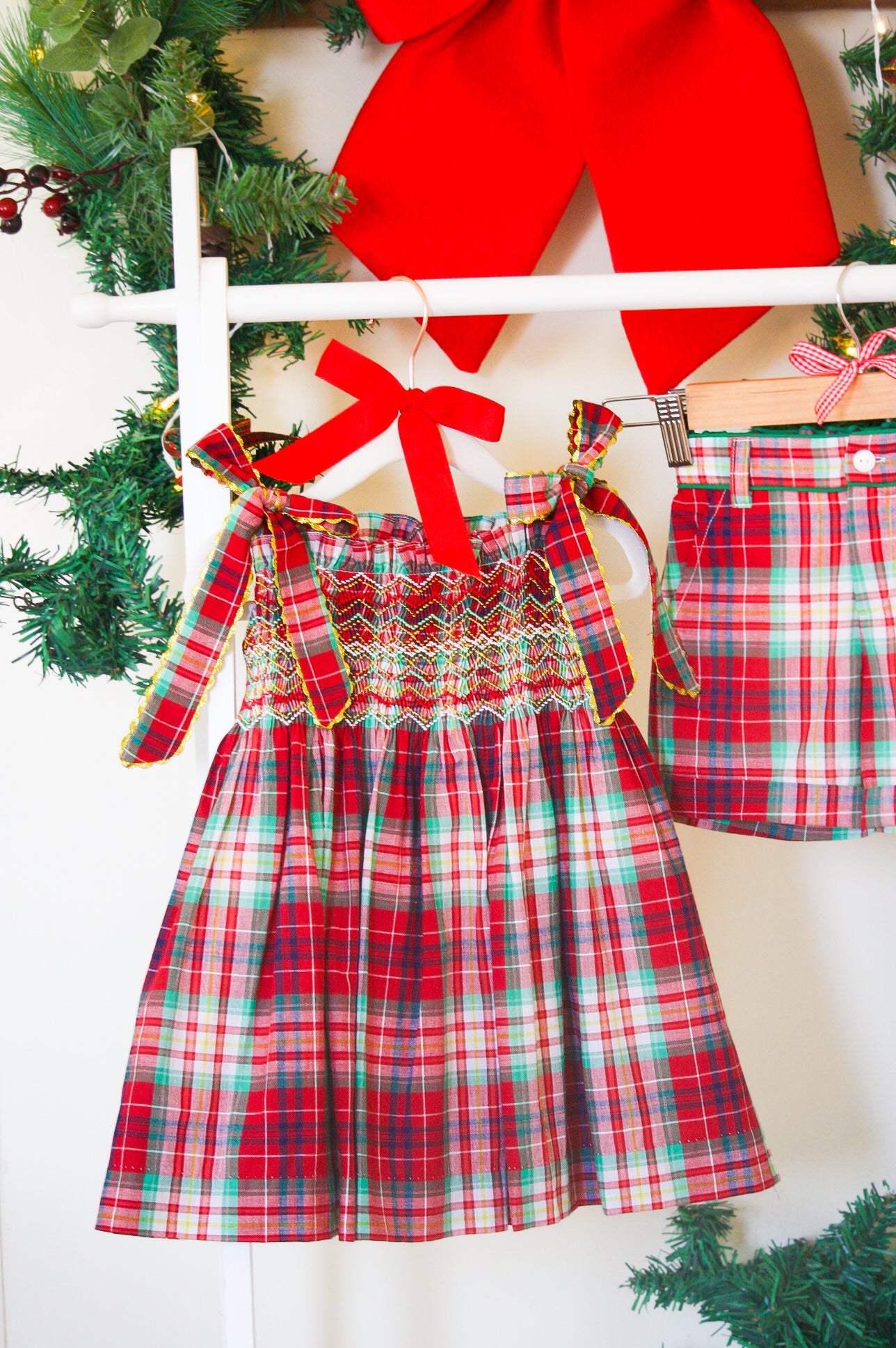 {Sutherby Girls} Signature Smocked Dress ~ Yuletide Plaid