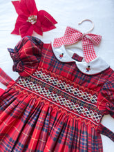 Load image into Gallery viewer, The Smocked Dress ~ Holiday Heirloom Tartan
