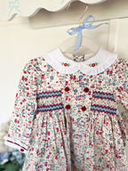 The Smocked Dress - Colourful Carnations