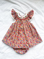 {Sutherby Girls} The Smocked Bishop Set - Festive Floral