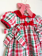 {Sutherby Girls} Gingerbread Plaid Dress ~ FARMHOUSE SALE