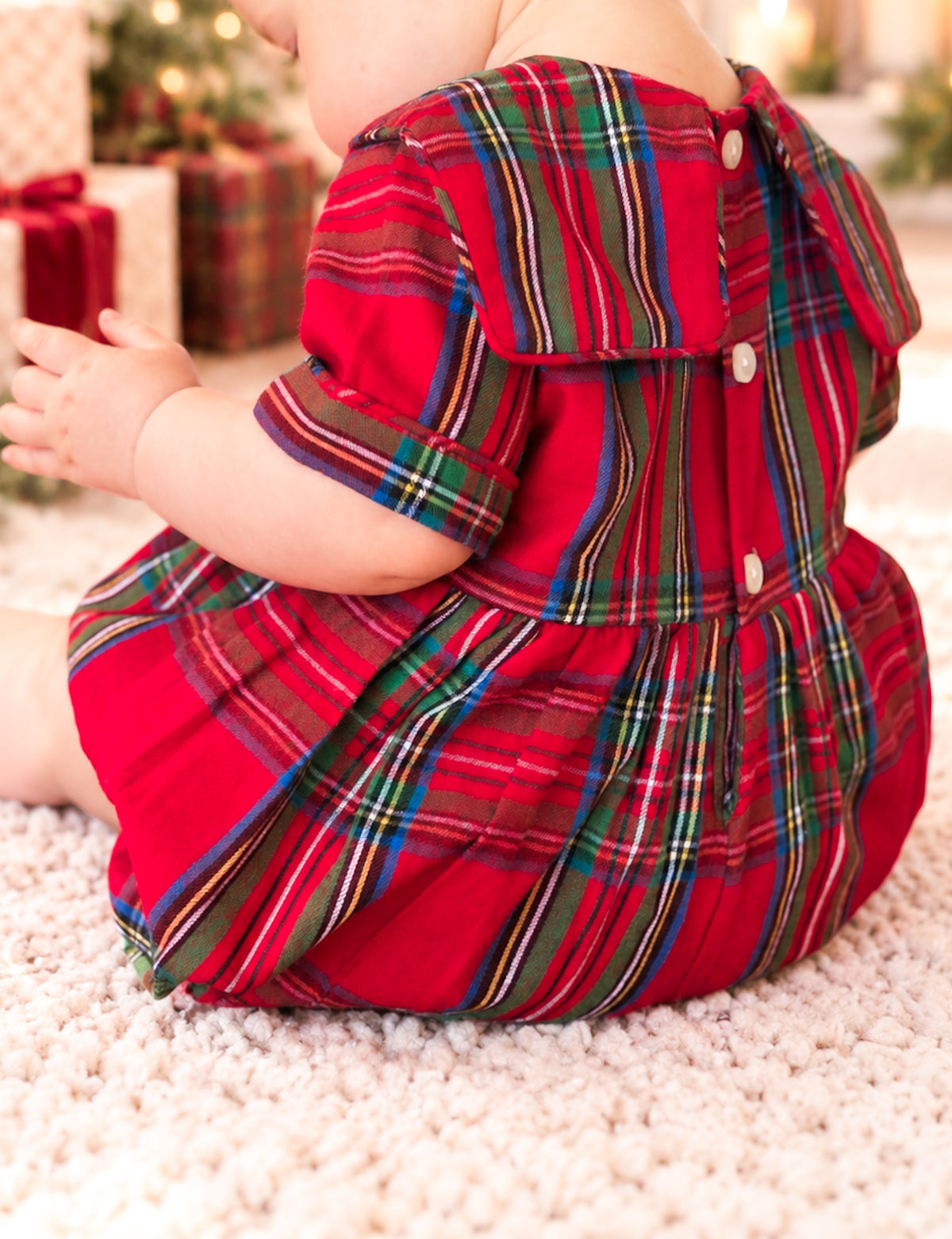 {Sutherby Boys} Vintage Sailor Romper ~ Ashcombe Tartan