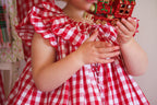 {Sutherby Girls} Signature ‘Mabel' Capelet Daygown ~ Red Picnic Gingham