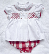 Load image into Gallery viewer, The Smocked Set - Heritage Red Gingham
