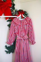 {Sutherby Ladies} Signature ‘Lola' Capelet Dress ~ Classic Red Gingham