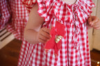 {Sutherby Girls} Signature ‘Mabel' Capelet Daygown ~ Red Picnic Gingham