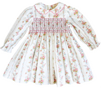 {Sutherby Girls} Signature Smocked Dress ~ Vintage Wallpaper Floral