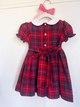 Load image into Gallery viewer, The Smocked Dress ~ Holiday Heirloom Tartan
