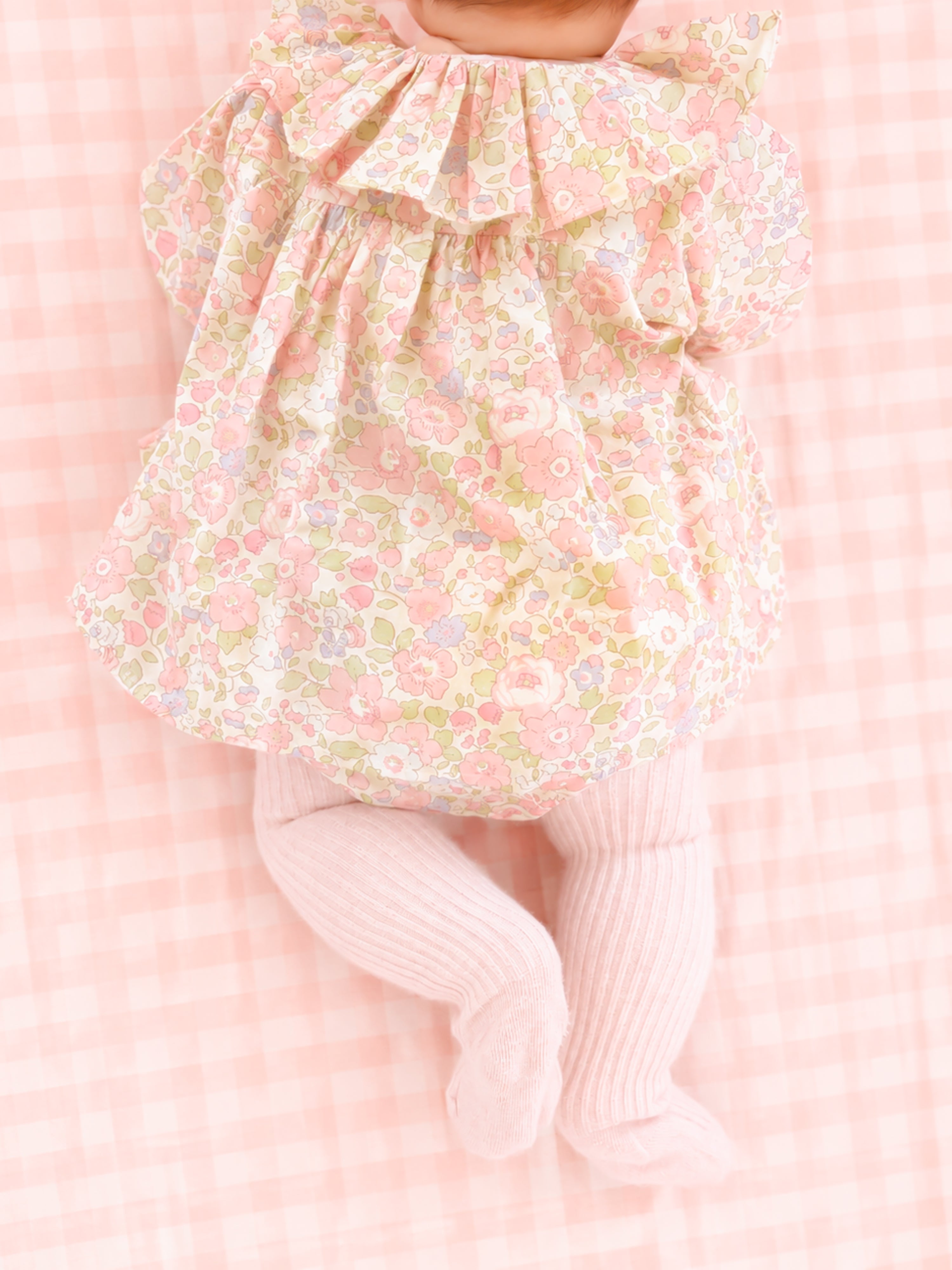 {Sutherby Girls} Flounce Collar 2pc Set ~ Cottage Petals