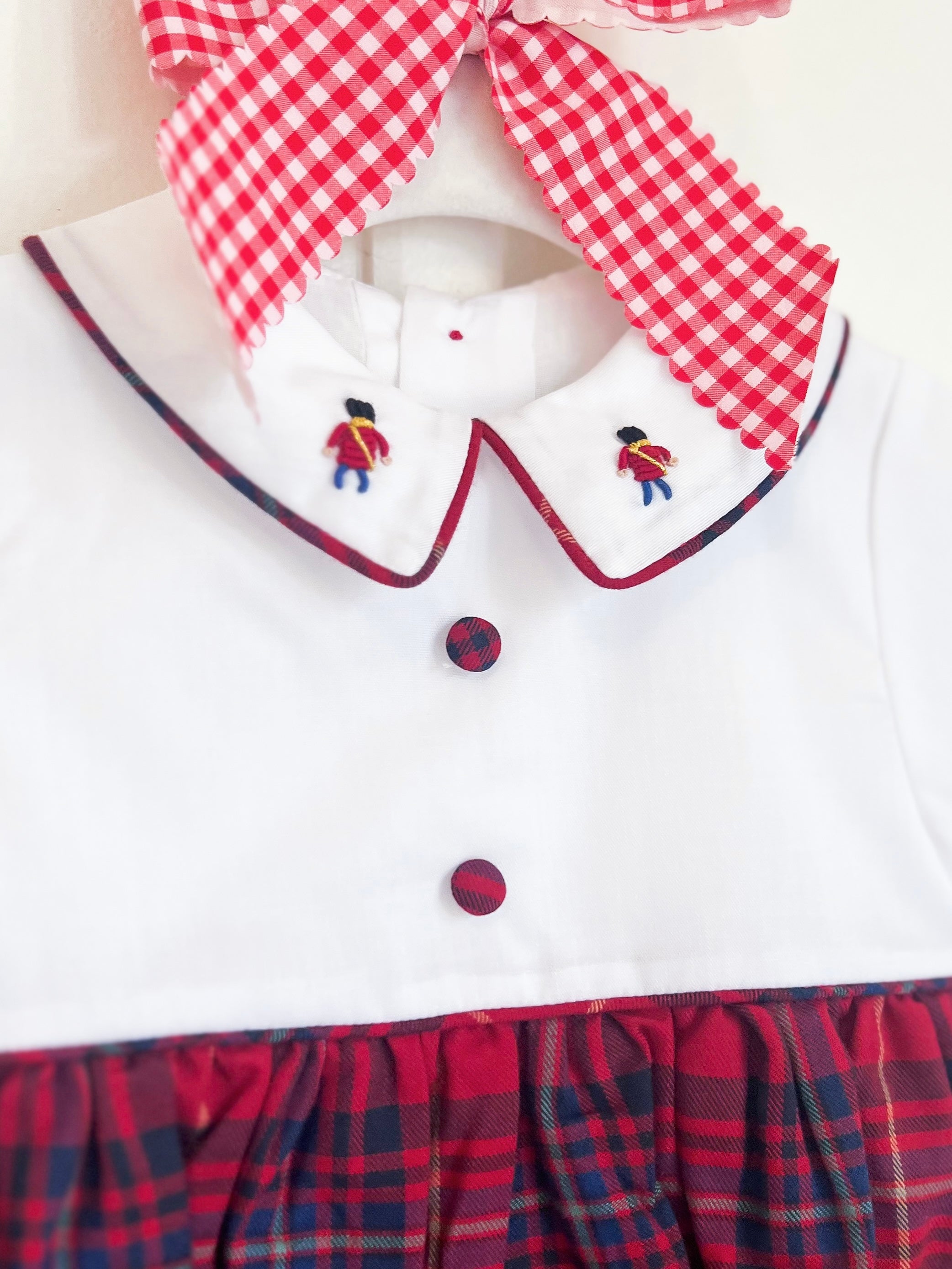 The Holiday Heirloom Tartan Romper