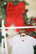 {Sutherby Boys} Signature Smocked Romper ~ Jolly St Nick