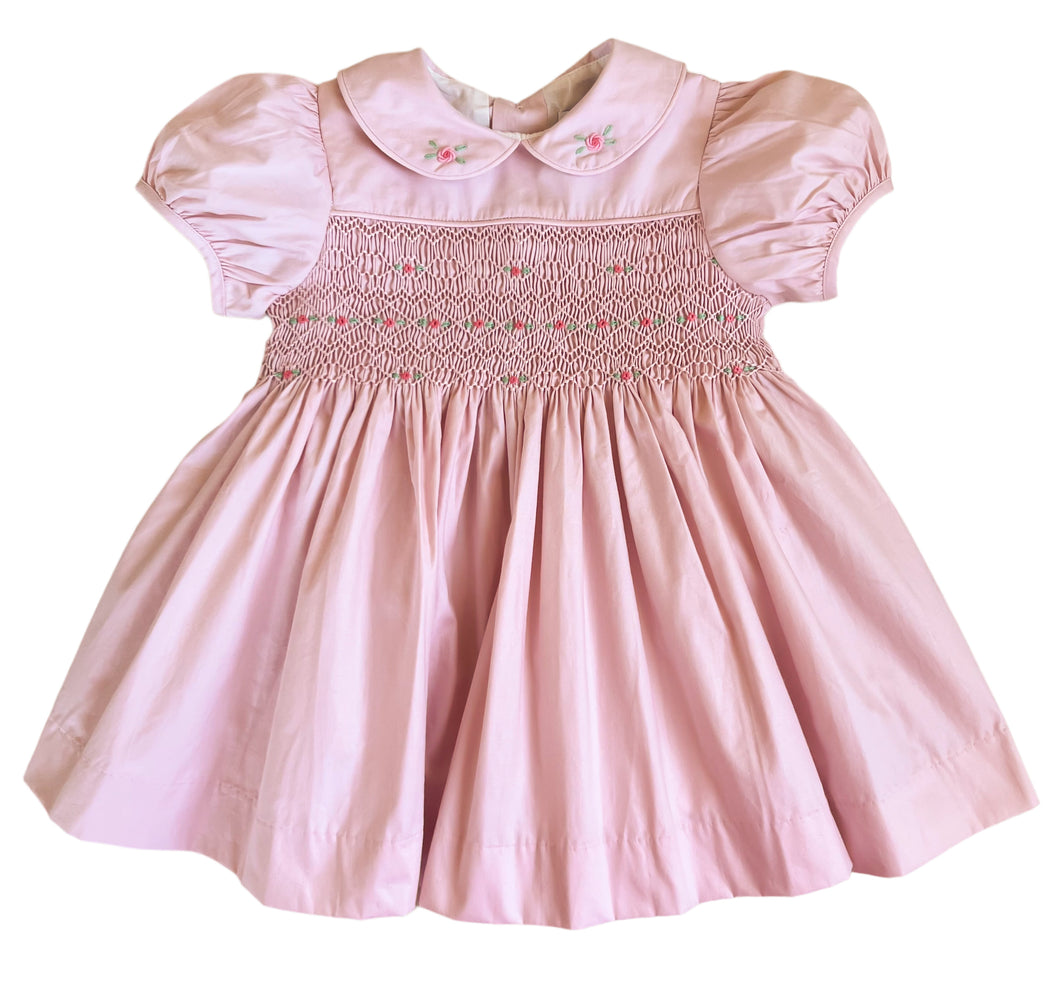 The Smocked Dress - Blush Pink