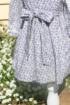 {Sutherby Girls} Signature Smocked Dress ~ Blue Forget Me Nots
