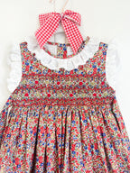 {Sutherby Girls} Signature Smocked Dress ~ Festive Floral