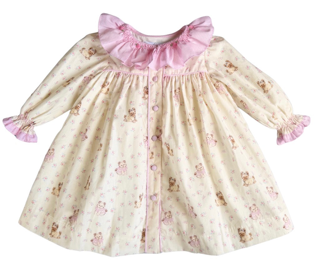 {Sutherby Girl’s} Signature Smocked Dress ~ Vintage Puppies