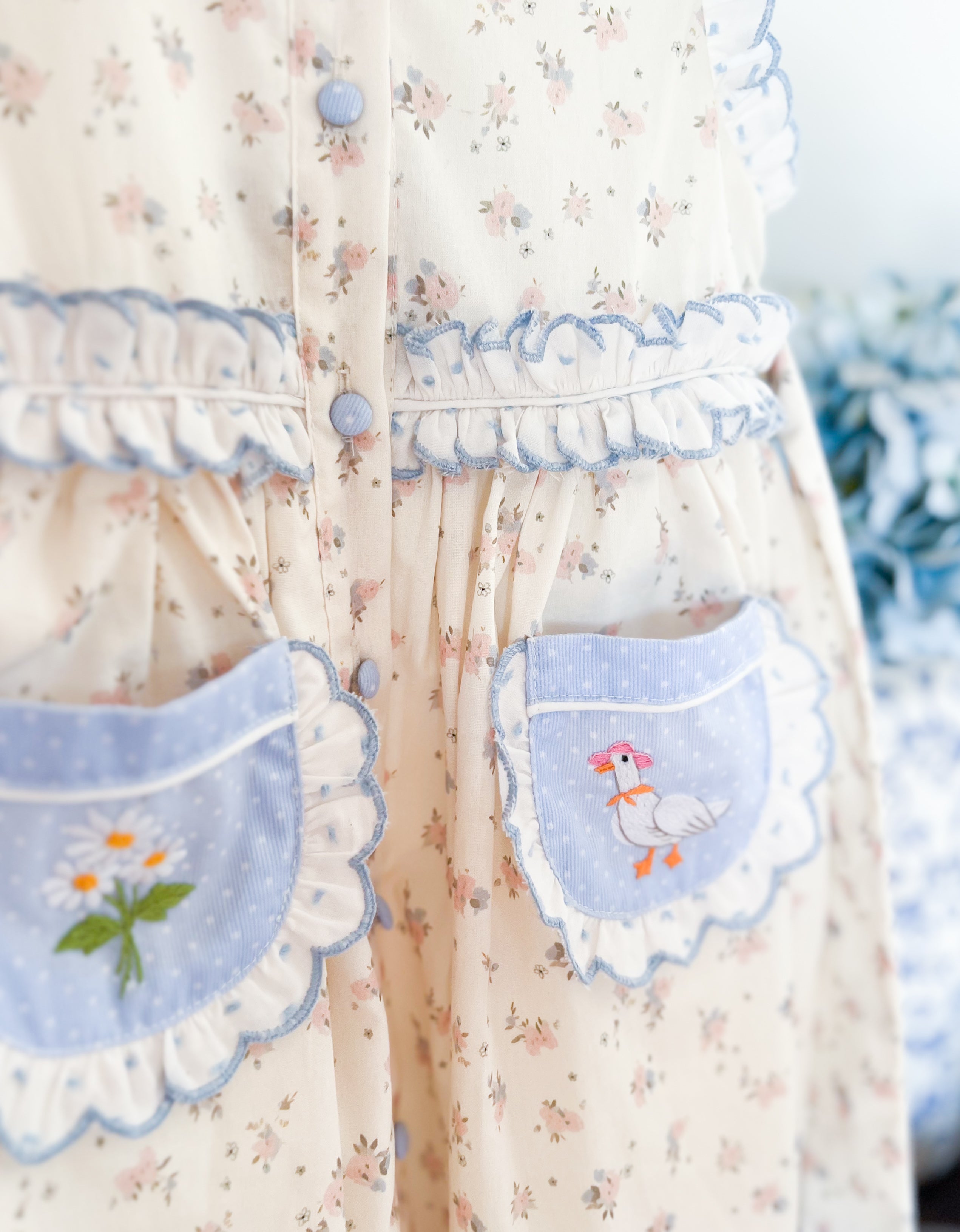 {Sutherby Girls} ‘Country Geese' Pinafore