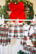 {Sutherby Boys} Signature Prep Shorts ~ Christmas Fair Tartan