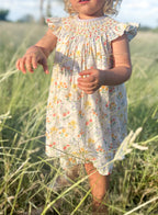 The Smocked Bishop Set - Tiled Floral