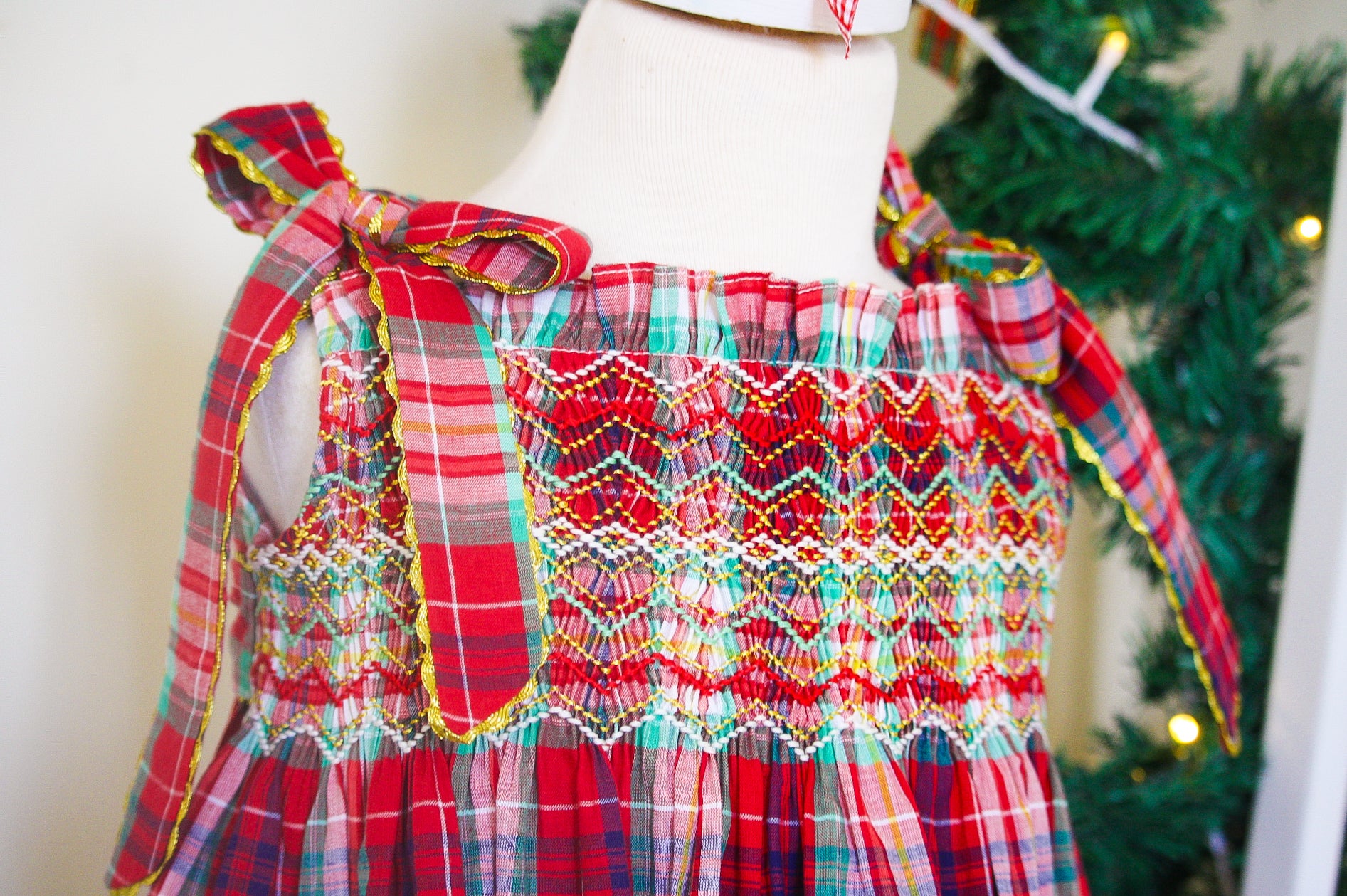 {Sutherby Girls} Signature Smocked Dress ~ Yuletide Plaid