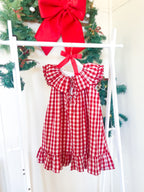 {Sutherby Girls} Signature ‘Mabel' Capelet Daygown ~ Red Picnic Gingham
