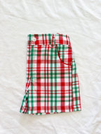 {Sutherby Boys} Gingerbread Plaid Prep Short