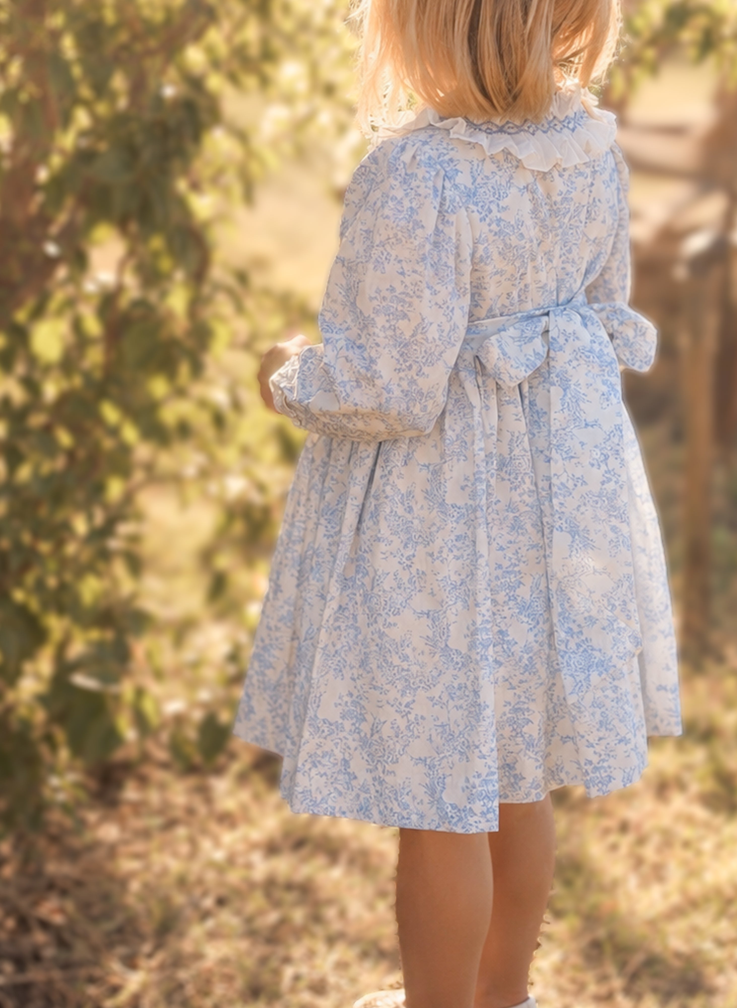 {Sutherby Girls} Signature Smocked Dress ~ Blue Wisteria