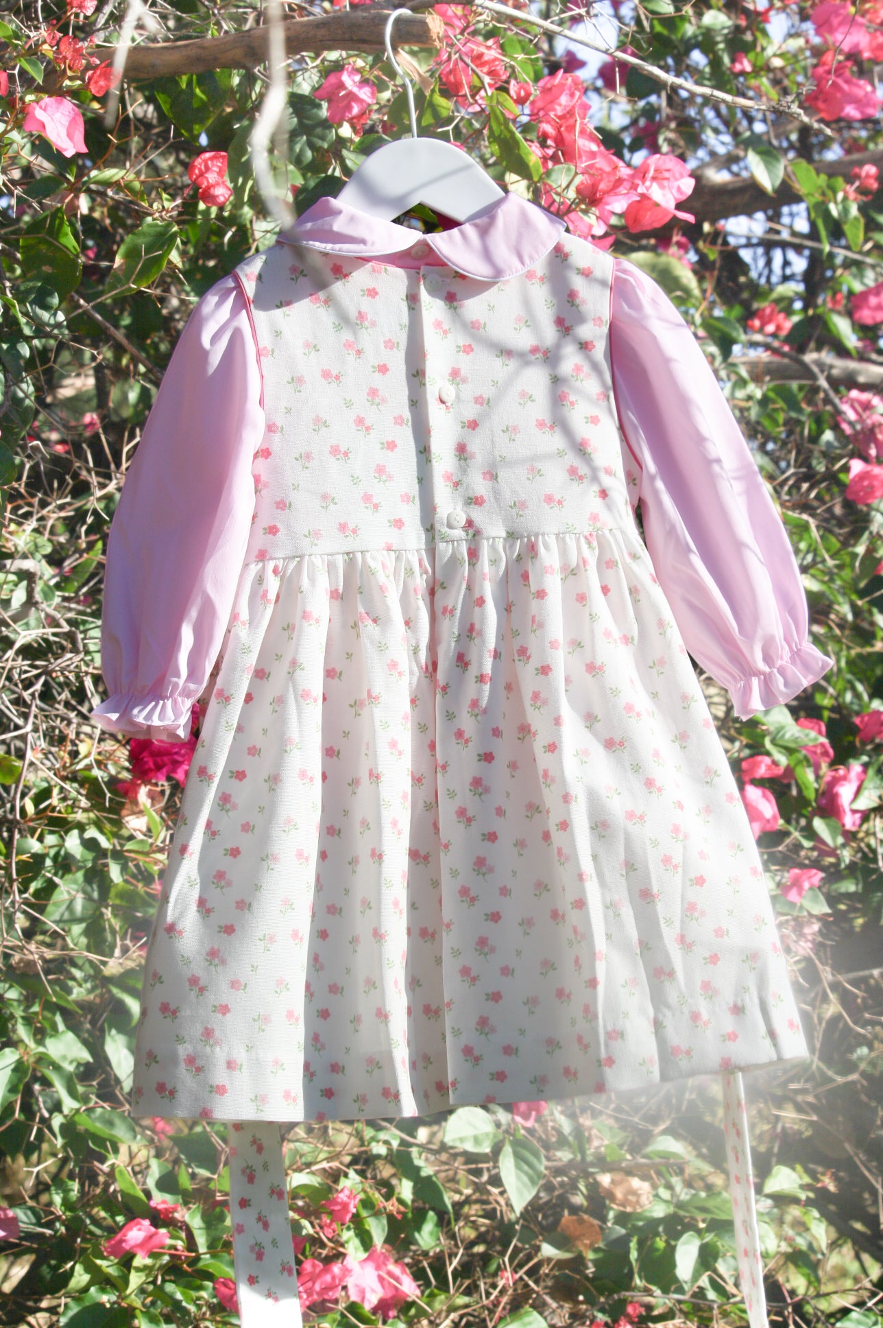 {Sutherby Girls} Signature Smocked Pinafore ~ Petit Fleur