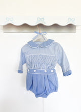 Load image into Gallery viewer, The Button-On Set - Baby Blue Gingham/Corduroy
