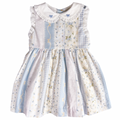 {Sutherby Girls} Embroidered Dress ~ Blue Vintage Patchwork