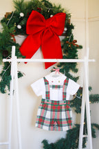 {Sutherby Boys} Signature Suspender Shorts ~ Christmas Fair Tartan