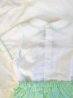 {Sutherby Boys} Festive Train 2pc Set ~ Peppermint Green Striped
