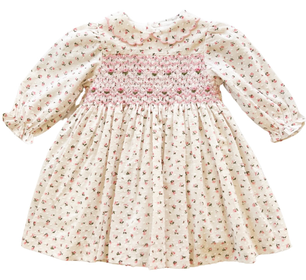 The Smocked Dress - Heritage Rose Plumetti